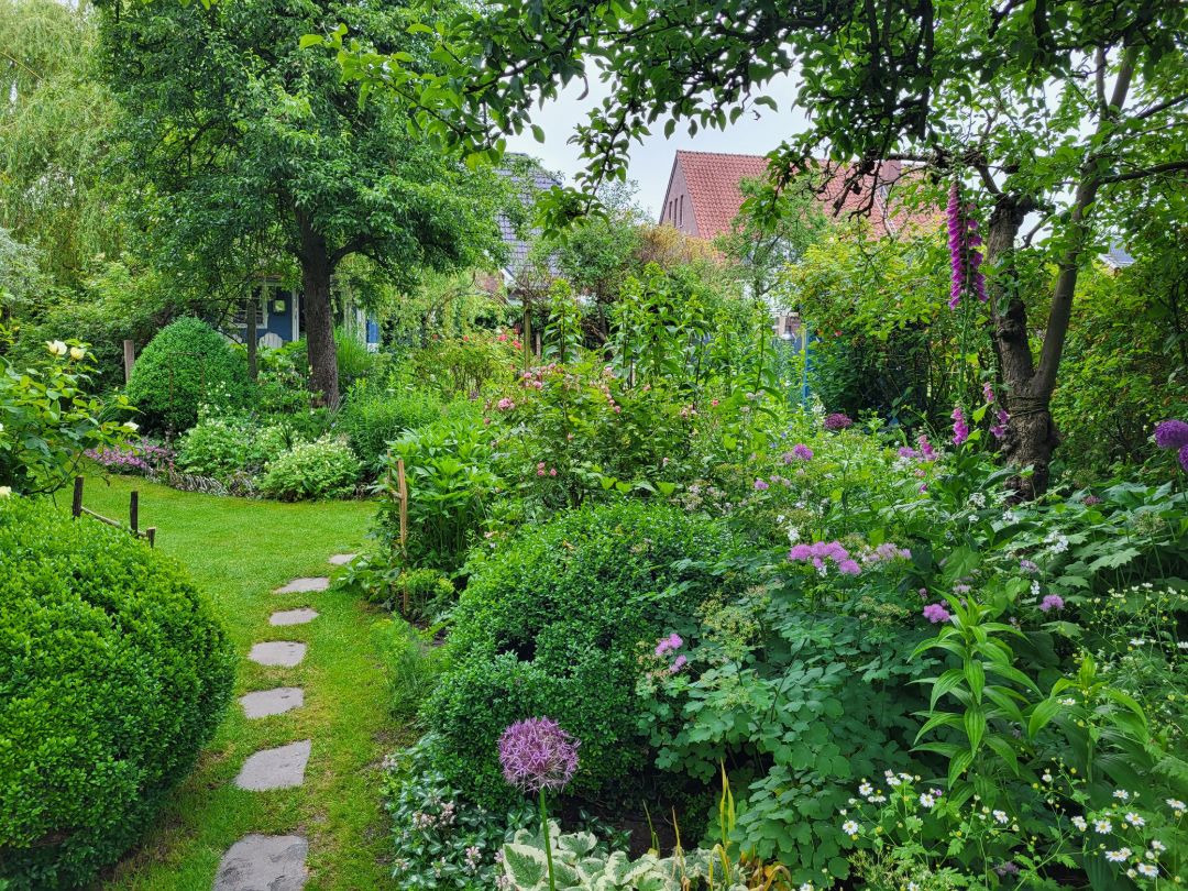 Naturgarten mit Wegsteinen